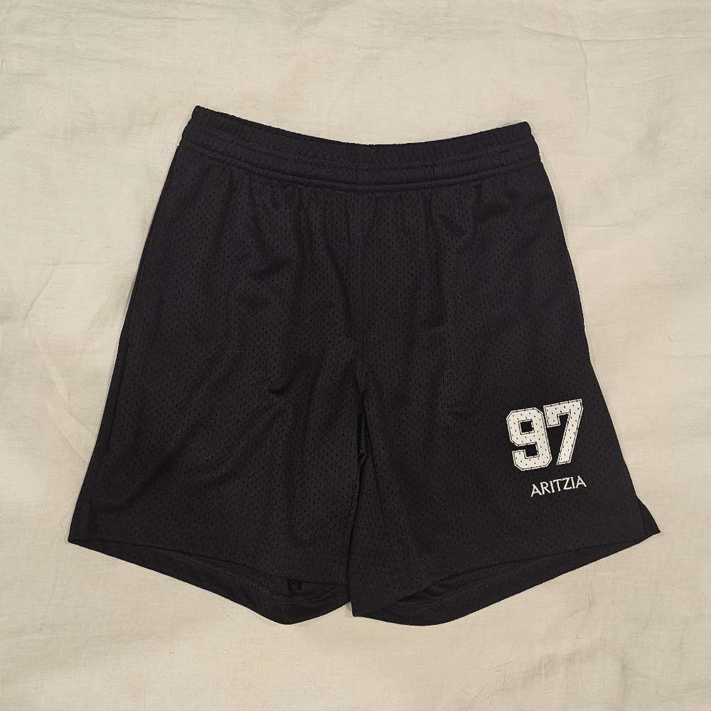 NWT Aritzia Black Athletic Basketball Mesh Shorts Size 2XS/XXS